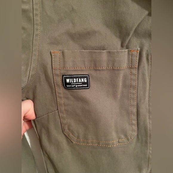 Wildfang Olive Essential Coveralls sz Medium - Picture 6 of 10